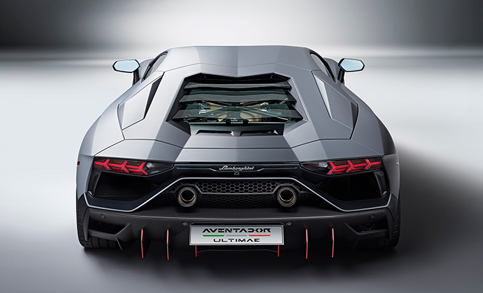 Đuôi xe Lamborghini Aventador