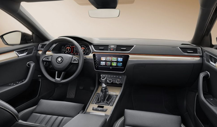 nội thất xe skoda superb