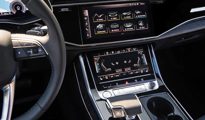 màn hình xe audi q7 45 tsfi